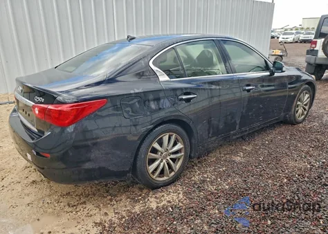 2015 Infiniti Q50 Base z USA, uszkodzony, nr VIN JN1BV7AP2FM344254